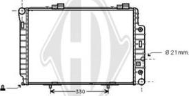 Diederichs DCM2353 - Radiator, engine cooling autospares.lv