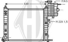 Diederichs DCM2369 - Radiator, engine cooling autospares.lv