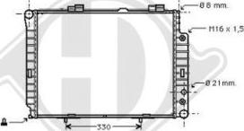 Diederichs DCM2361 - Radiator, engine cooling autospares.lv