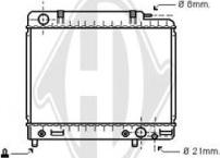 Diederichs DCM2309 - Radiator, engine cooling autospares.lv