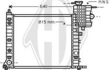 Diederichs DCM2381 - Radiator, engine cooling autospares.lv