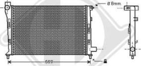 Diederichs DCM2383 - Radiator, engine cooling autospares.lv