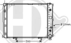 Diederichs DCM2336 - Radiator, engine cooling autospares.lv