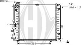 Diederichs DCM2328 - Radiator, engine cooling autospares.lv