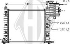 Diederichs DCM2377 - Radiator, engine cooling autospares.lv