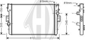 Diederichs DCM2297 - Radiator, engine cooling autospares.lv