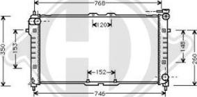 Diederichs DCM2213 - Radiator, engine cooling autospares.lv