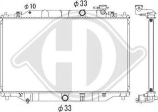 Diederichs DCM2283 - Radiator, engine cooling autospares.lv