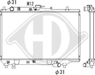 Diederichs DCM2235 - Radiator, engine cooling autospares.lv