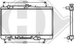 Diederichs DCM2233 - Radiator, engine cooling autospares.lv