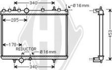 Diederichs DCM2794 - Radiator, engine cooling autospares.lv