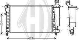 Diederichs DCM2791 - Radiator, engine cooling autospares.lv