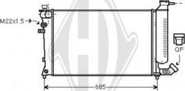 Diederichs DCM2746 - Radiator, engine cooling autospares.lv