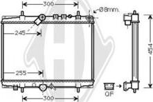 Diederichs DCM2769 - Radiator, engine cooling autospares.lv