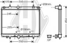 Diederichs DCM2768 - Radiator, engine cooling autospares.lv