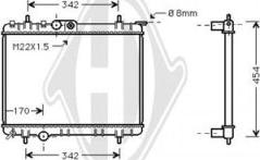 Diederichs DCM2763 - Radiator, engine cooling autospares.lv