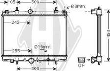 Diederichs DCM2767 - Radiator, engine cooling autospares.lv