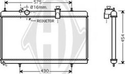 Diederichs DCM2789 - Radiator, engine cooling autospares.lv