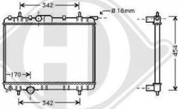 Diederichs DCM2786 - Radiator, engine cooling autospares.lv