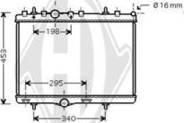 Diederichs DCM2788 - Radiator, engine cooling autospares.lv