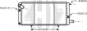 Diederichs DCM2730 - Radiator, engine cooling autospares.lv