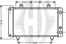 Diederichs DCM2722 - Radiator, engine cooling autospares.lv