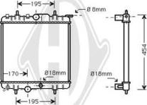 Diederichs DCM2775 - Radiator, engine cooling autospares.lv