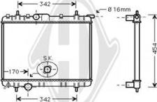 Diederichs DCM2771 - Radiator, engine cooling autospares.lv