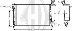 Diederichs DCM2773 - Radiator, engine cooling autospares.lv