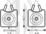 Diederichs DCO1072 - Oil Cooler, engine oil autospares.lv