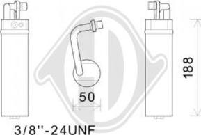 Diederichs DCT1086 - Dryer, air conditioning autospares.lv