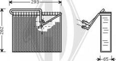 Diederichs DCV1093 - Evaporator, air conditioning autospares.lv