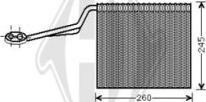 Diederichs DCV1009 - Evaporator, air conditioning autospares.lv