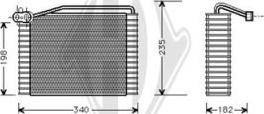 Diederichs DCV1004 - Evaporator, air conditioning autospares.lv