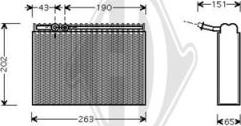 Diederichs DCV1101 - Evaporator, air conditioning autospares.lv