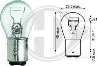 Diederichs LID10050 - Bulb, indicator autospares.lv