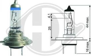 Diederichs LID10066 - Bulb, spotlight autospares.lv