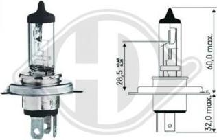 Diederichs LID10009 - Bulb, spotlight autospares.lv