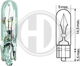 Diederichs LID10085 - Bulb, instrument lighting autospares.lv