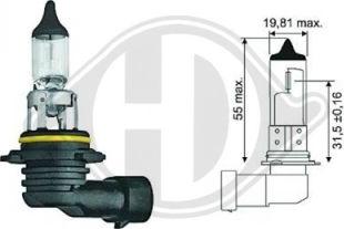 Diederichs LID10030 - Bulb, spotlight autospares.lv