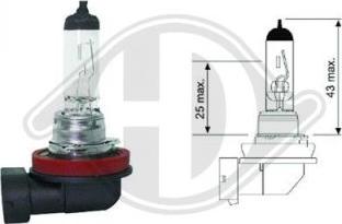 Diederichs LID10038 - Bulb, spotlight autospares.lv