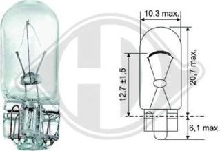 Diederichs LID10078 - Bulb, indicator autospares.lv