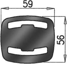 Dinex 50809 - Holder, exhaust system autospares.lv