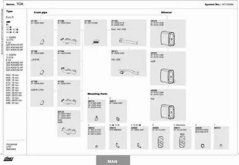 Dinex 147100064 - Exhaust System autospares.lv