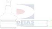 Ditas A2-2484 - Tie Rod End autospares.lv