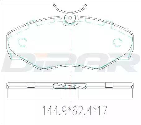 Ditas DFB3456 - Brake Pad Set, disc brake autospares.lv