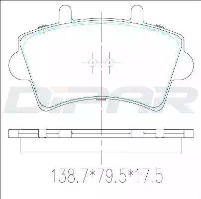 Ditas DFB3384 - Brake Pad Set, disc brake autospares.lv