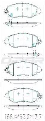 Ditas DFB2424 - Brake Pad Set, disc brake autospares.lv