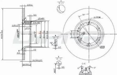 Ditas DFD1001 - Brake Disc autospares.lv