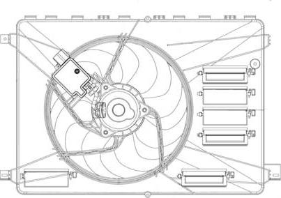 DOGA EFO077 - Fan, radiator autospares.lv